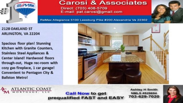 Stunning townhouse for sale in Arlington VA 22204 with 3 bedrooms