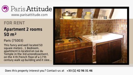 1 Bedroom Apartment for rent - Centre George Pompidou, Paris - Ref. 4758