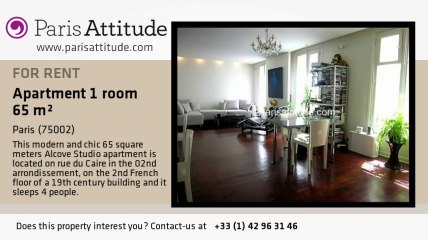Alcove Studio Apartment for rent - Strasbourg St Denis, Paris - Ref. 4813