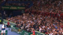 Roger Federer Makes del Potro Jump Over the Net