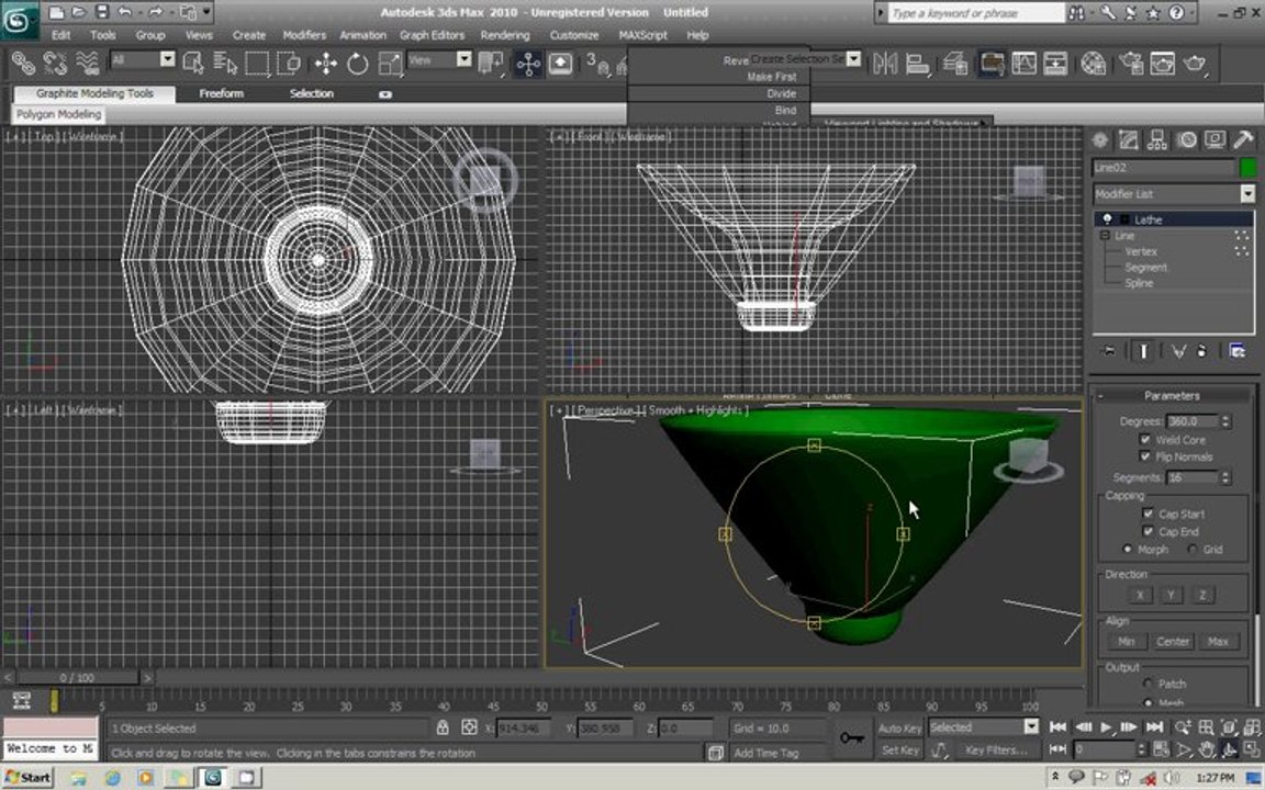 3Ds Max Tutorial - Lathe - Urdu/Hindi