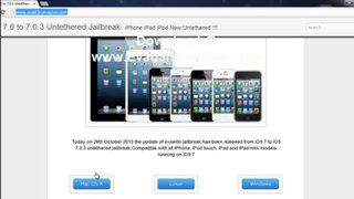 Evasion iOS 7.0 Through 7.0.3 Untethered Jailbreak - No password