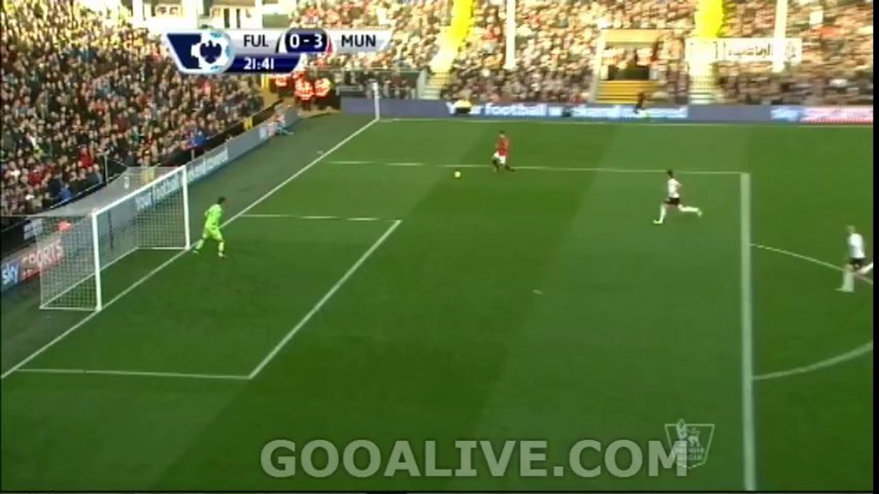 Wayne Rooney Amazing Goal Fulham FC Vs Manchester United 0-3 Gooalive.com ~ 2/11/2013