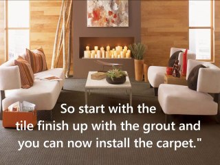 Install Carpet or Tile (818) 239-3086