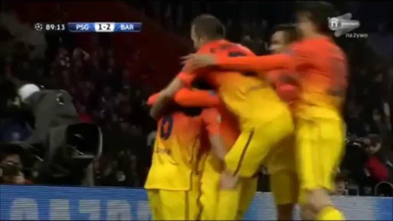 Paris Saint-Germain - FC Barcelona 2:2 (2.04.2013) Liga Mistrzów - ćwierćfinał, 1. mecz