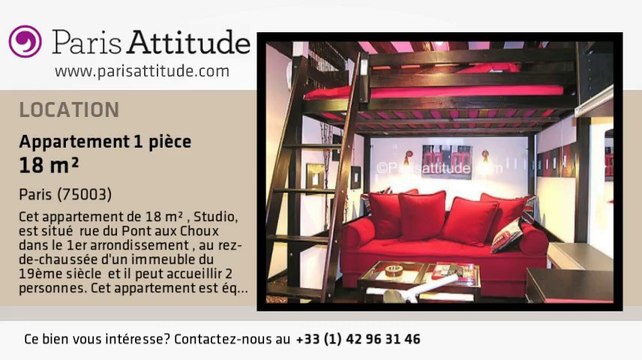Appartement Studio à louer - Temple, Paris - Ref. 6310