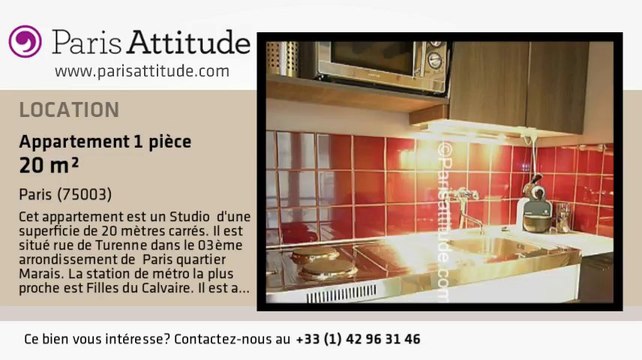 Appartement Studio à louer - Temple, Paris - Ref. 4444