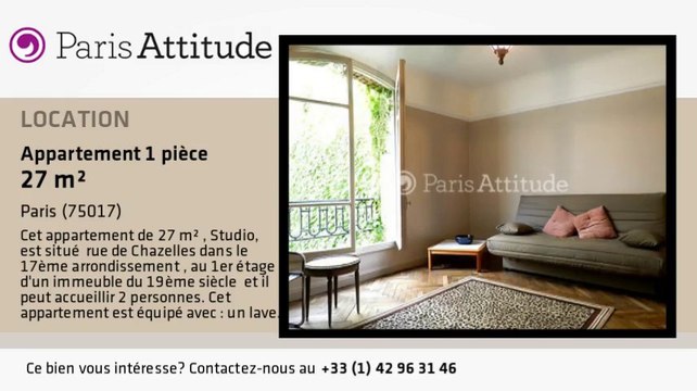 Appartement Studio à louer - Parc Monceau, Paris - Ref. 8523