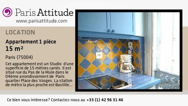 Appartement Studio à louer - Bastille, Paris - Ref. 1870
