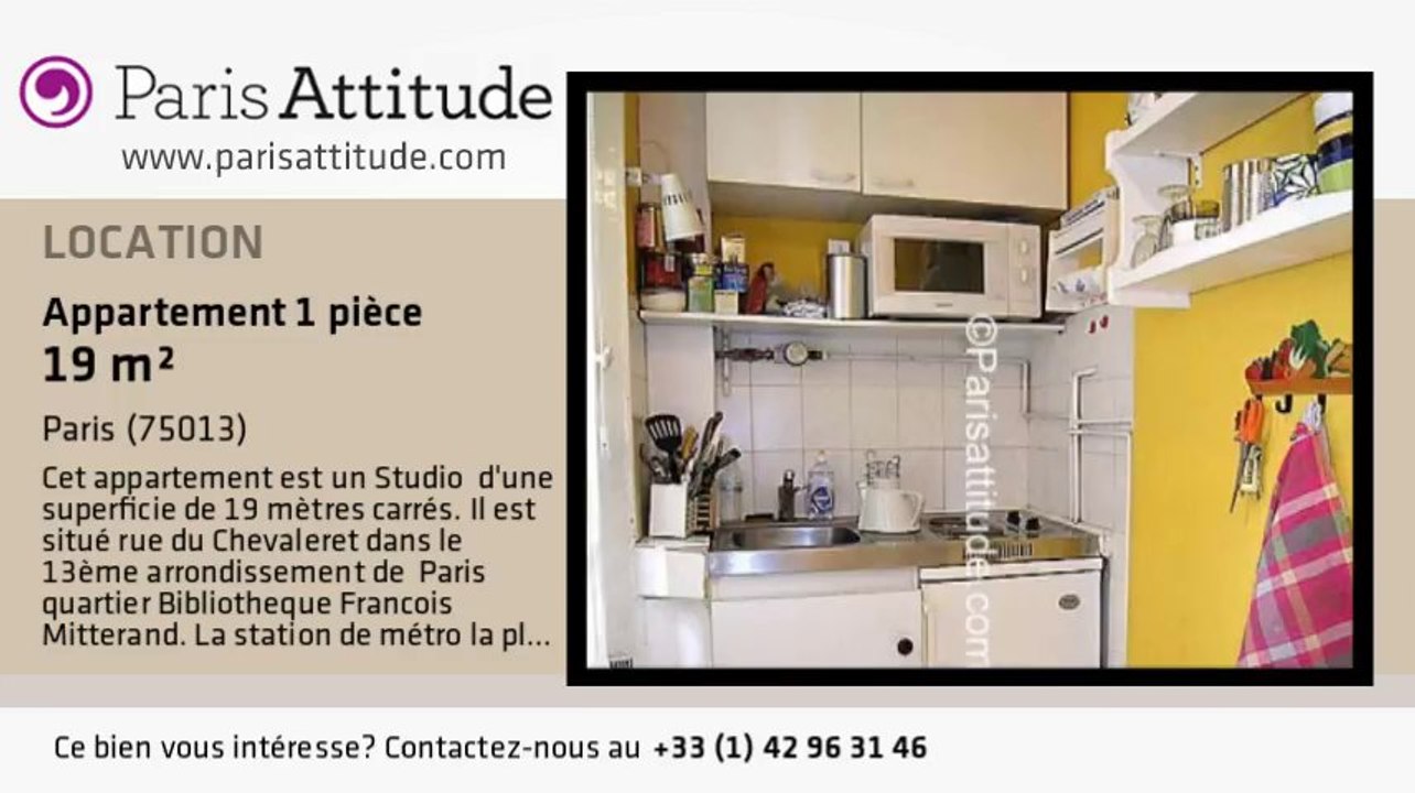 Appartement Studio à louer - Bibliothèque François Mitterrand, Paris - Ref. 3449