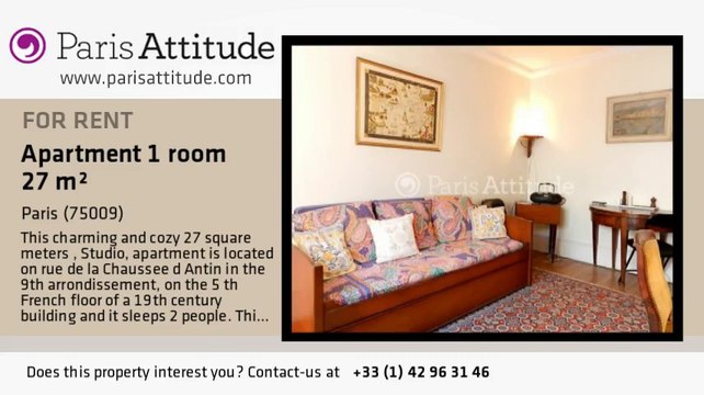 Studio Apartment for rent - Grands Magasins - La Fayette, Paris - Ref. 8695