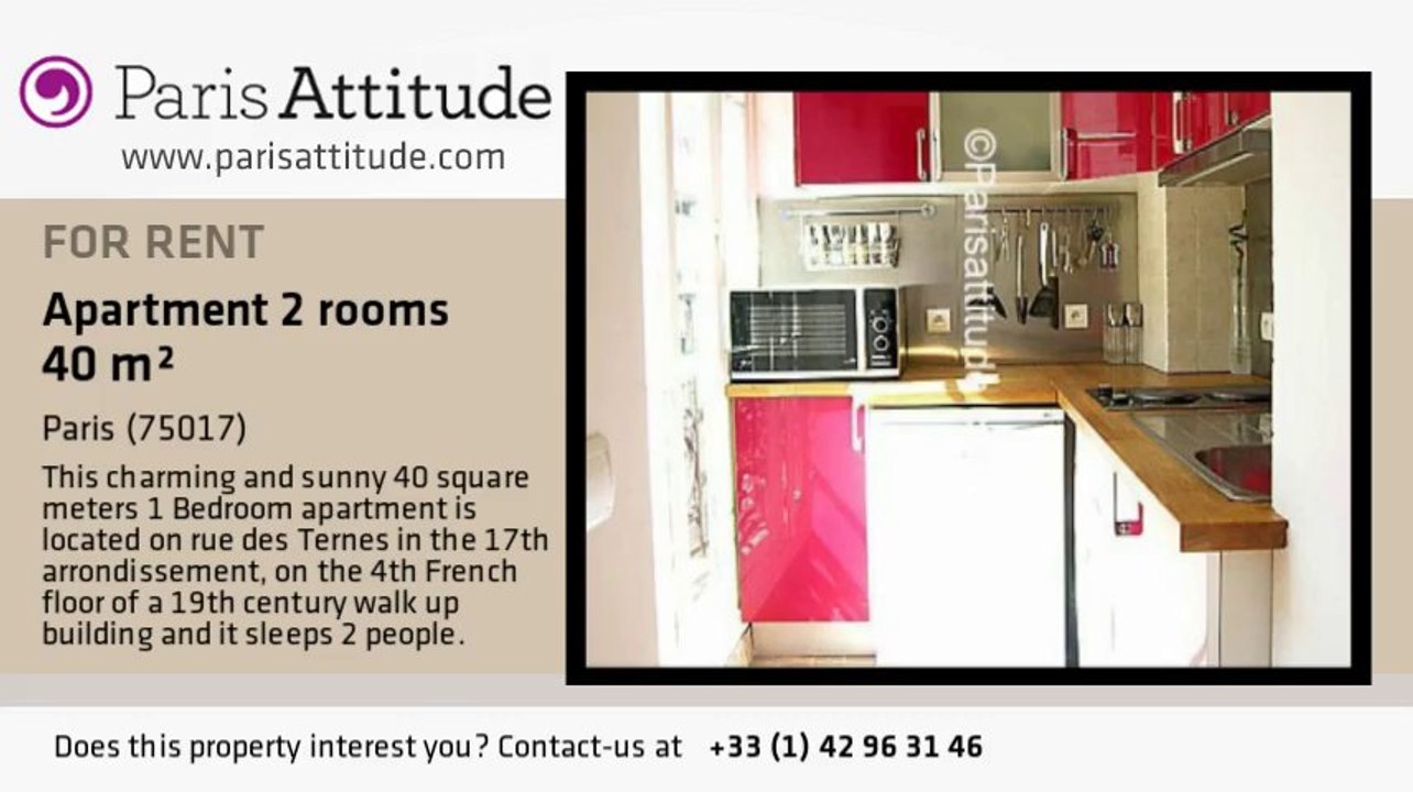 1 Bedroom Apartment for rent - Porte Maillot/Palais des Congrès, Paris - Ref. 3549