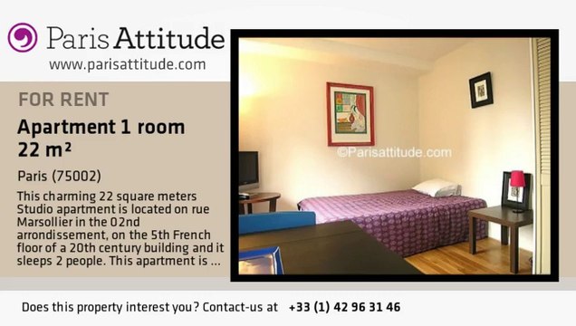 Studio Apartment for rent - Opéra, Paris - Ref. 4401