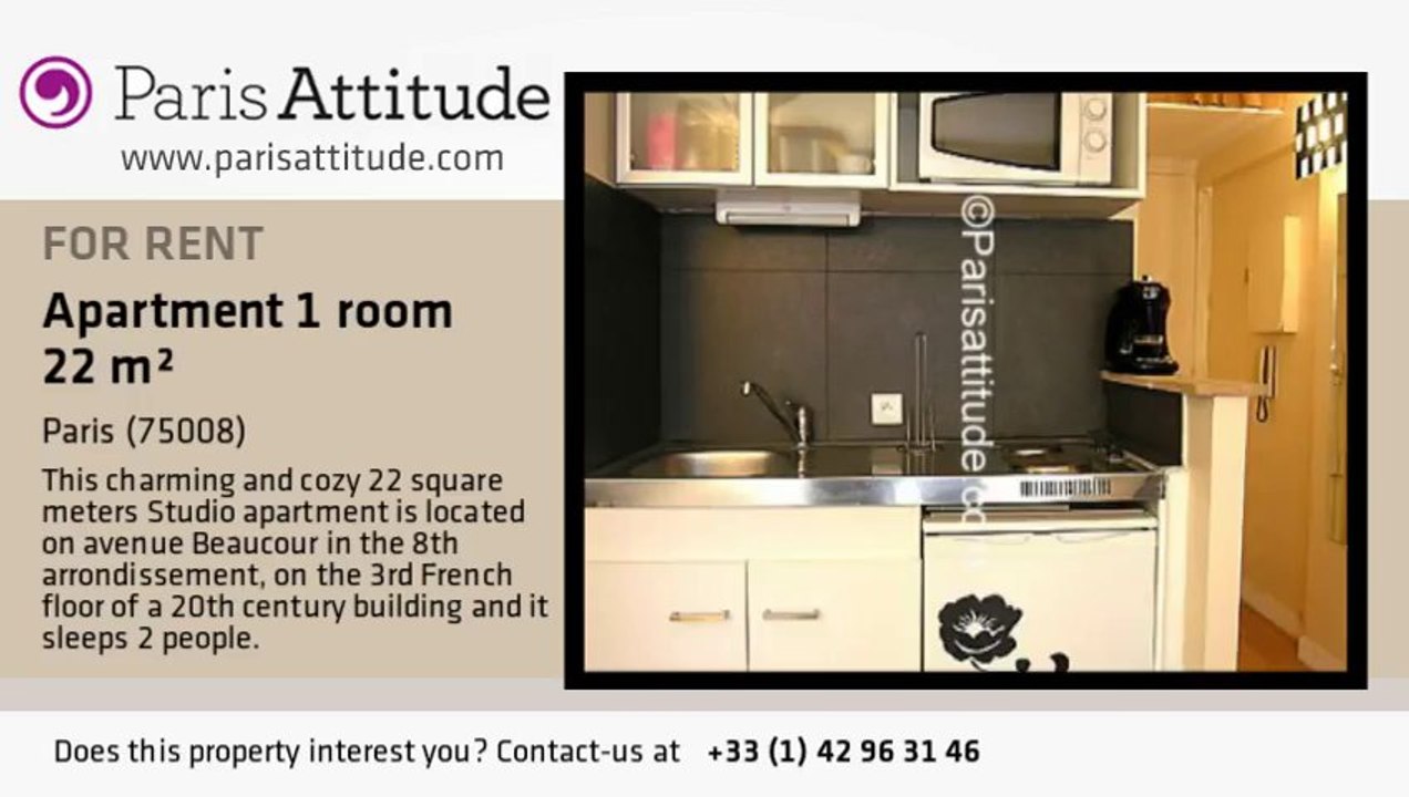 Studio Apartment for rent - Arc de Triomphe, Paris - Ref. 4270