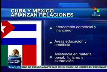 Cuba y México refuerzan acuerdos de cooperación bilateral