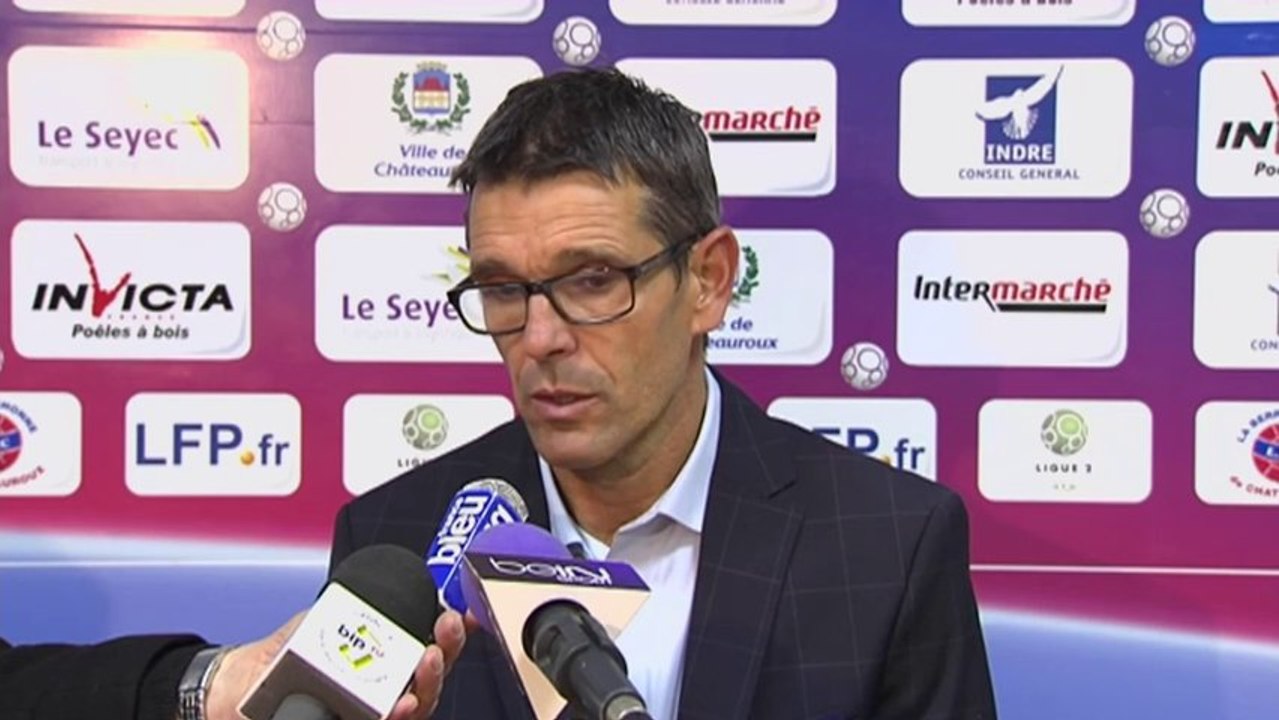 Conférence de presse Châteauroux - Clermont Foot (3-0) : Jean-Louis GARCIA (LBC) - Régis BROUARD (CF63) - 2013/2014