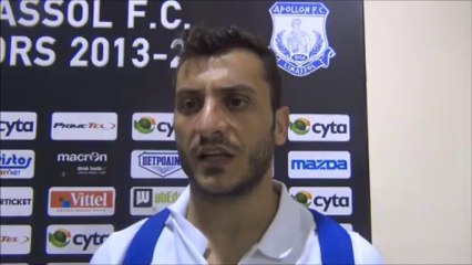 Βασιλείου στο Balla (Απόλλων-ΑΠΟΕΛ)