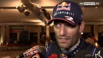 Sky Sports F1: Mark Webber Post Qualifying interview (2013 Abu Dhabi Grand Prix)