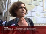 Campidoglio, la protesta dei dipendenti