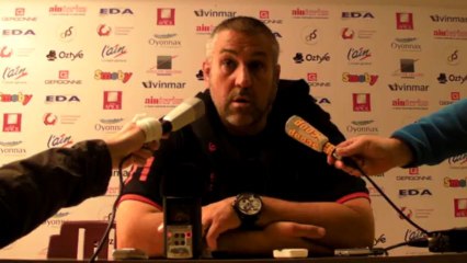 Rugby Top 14 - Christophe Urios après USO - USAP 1ère partie