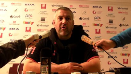 Rugby Top 14 - Christophe Urios après USO - USAP 3e partie