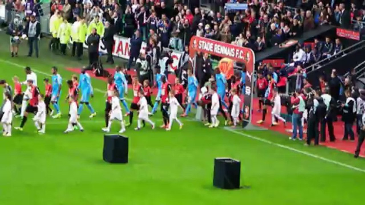 02/11/13 : SRFC-OM : entrée des équipes