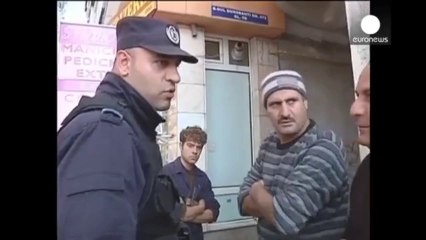 Bull Attacks Traffic Cop