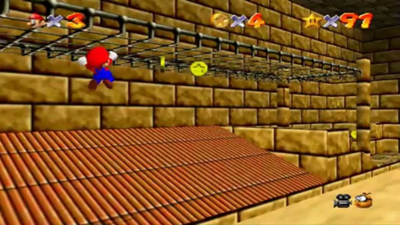 Super Mario 64 - Sables trop mouvants - Etoile 6 : Énigme de la pyramide