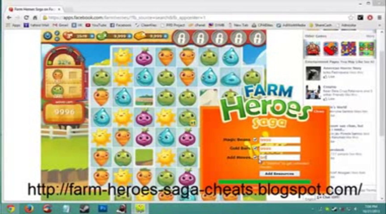 ▶ Farm Heroes Saga Hack | Pirater [Link In Description] 2013 - 2014 Update