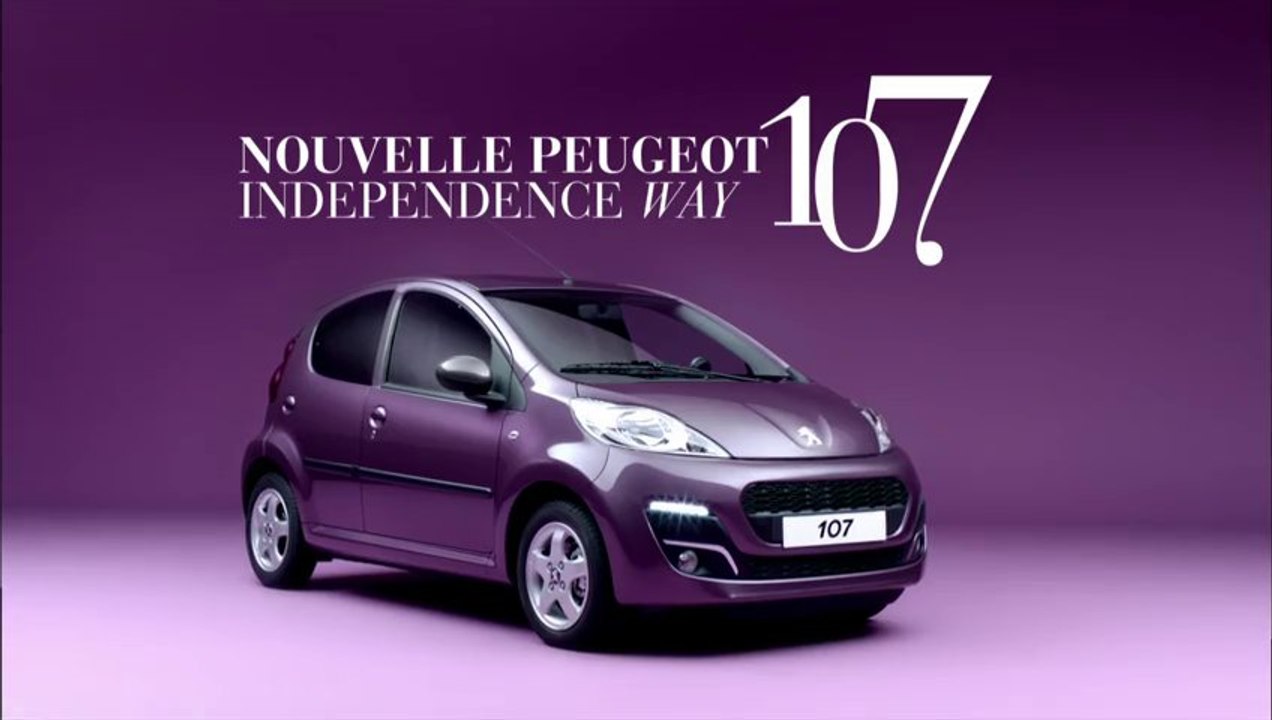 Publicité TV Peugeot 107 - Independance Way - 2012 ( www.feline.cc )