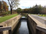 Working Canal Lock 38 and Visitor Center - Valley View Ohio