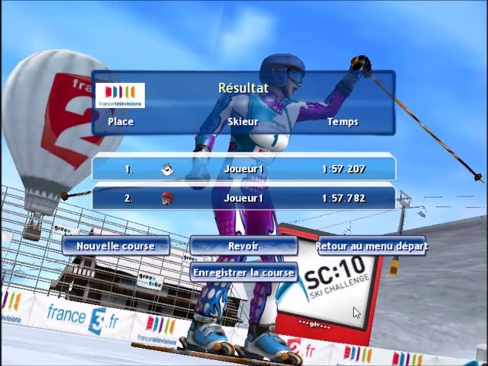 Présentation de la descente de Beaver Creek du jeu Ski Challenge (version 2010)