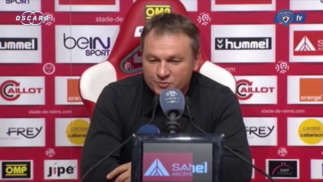 L1 / 2013-14 : Reims 4-2 Bastia : Réaction de F. Hantz