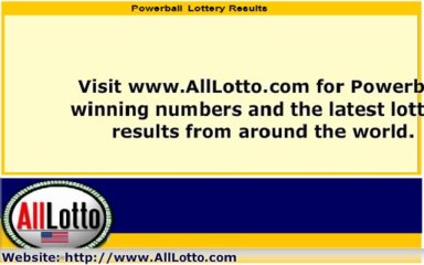 Powerball Lottery Drawing Results for November 2, 2013