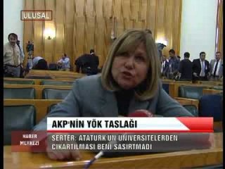 AKP' NİN YÖK TASLAĞINA NUR SERTER' DEN YANIT