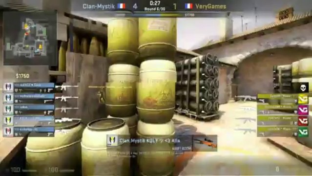 Clan Mystik vs. VeryGames map 1 inferno ESWC 2013 Grand Final