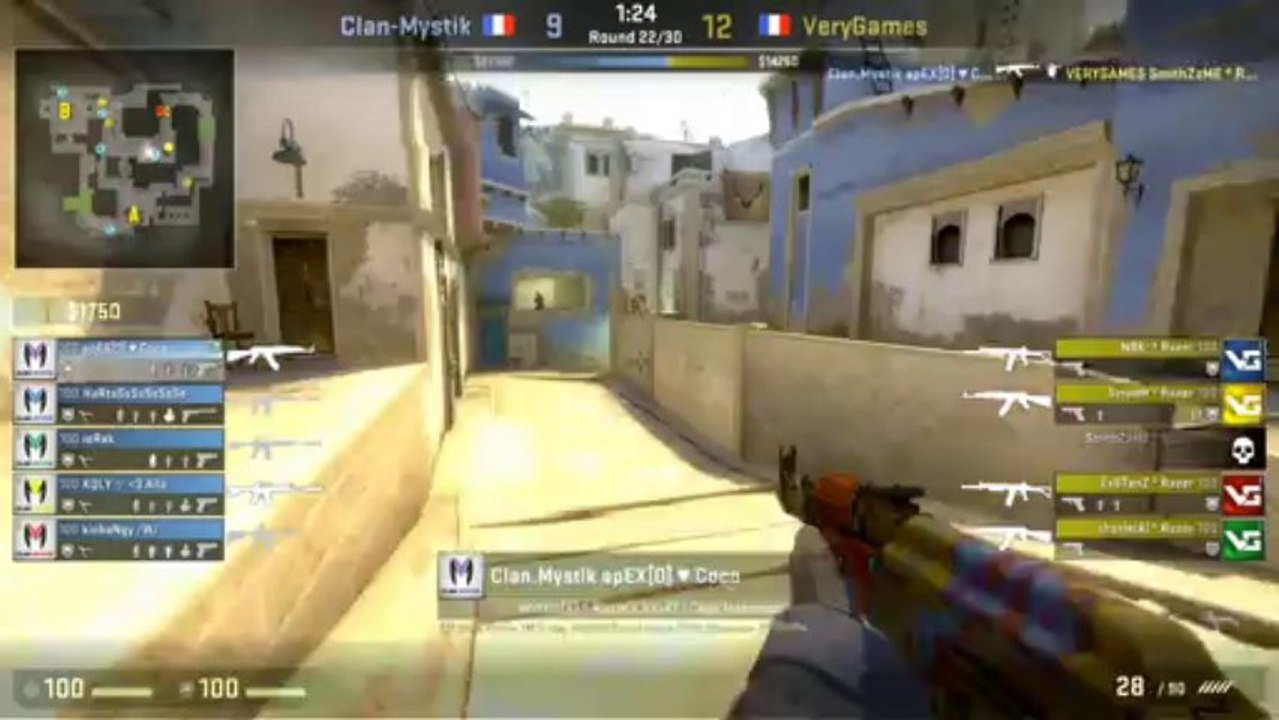 Clan Mystik vs. VeryGames map 2 mirage ESWC 2013 Grand Final