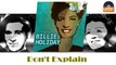 Billie Holiday - Don't Explain (HD) Officiel Seniors Musik