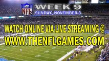 Watch Atlanta Falcons vs Carolina Panthers Live Online Stream November 3, 2013