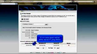 Cara Menggunakan IP Deny Manager di cPanel Hosting By riauhost.net