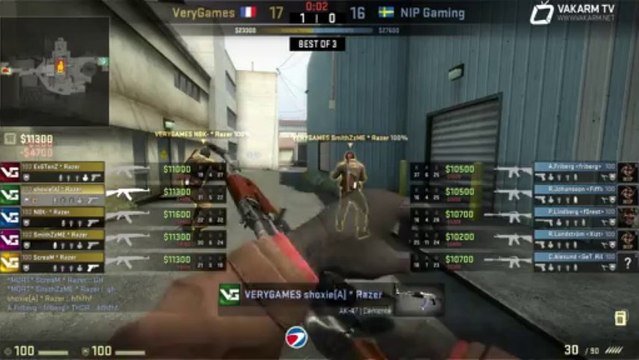 ESWC 2013 : VeryGames vs Ninjas in Pyjamas - Nuke OT - 1/2
