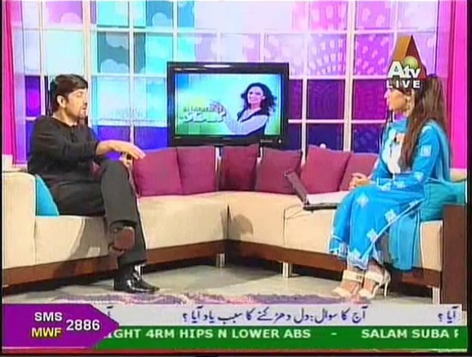 Dr. Samad with Farah Hussain on ATV