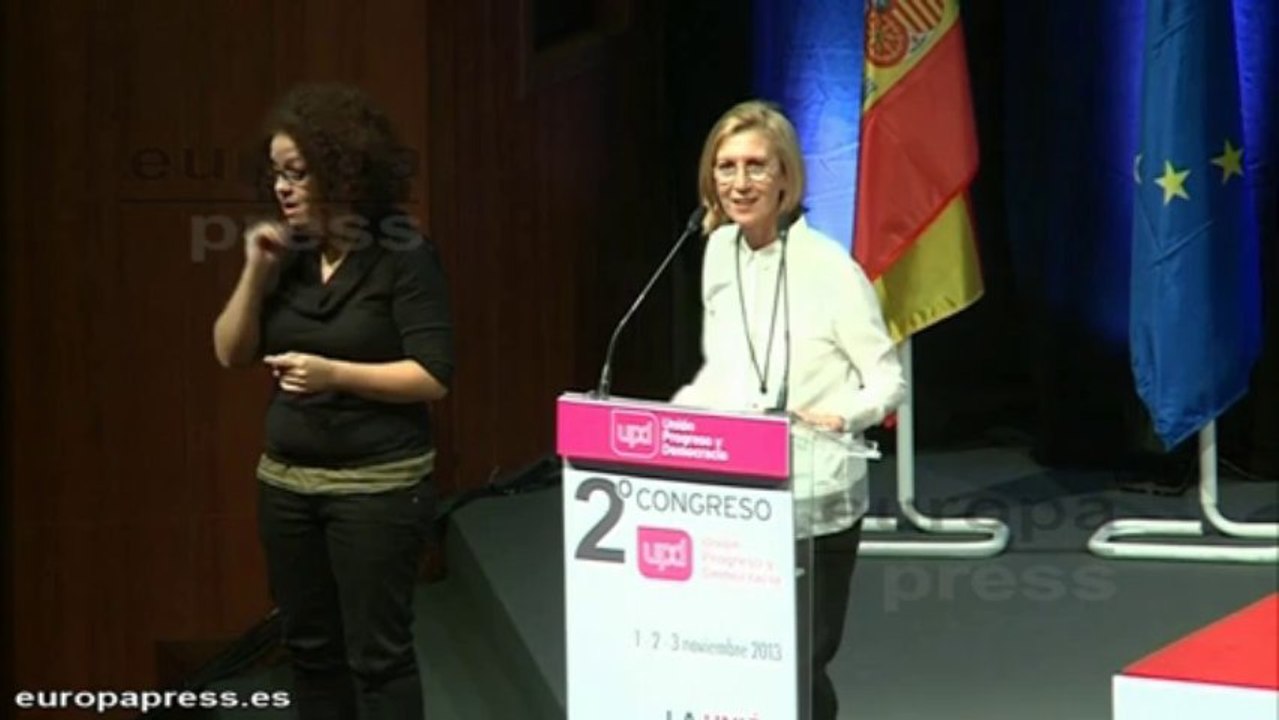 Rosa Díez: "No consentiremos que nadie chantajee a UPyD"