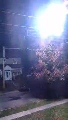 Electrical Power Line Fireball In Lachine, Montreal