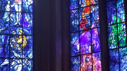 Chagall, les vitraux de la cathé de Reims.