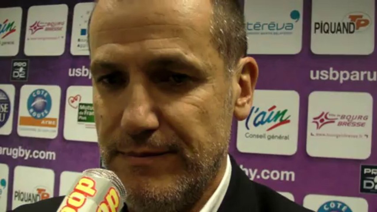 Rugby PRo D2 - Christophe Niogret après USB -  Mont-de-Marsan