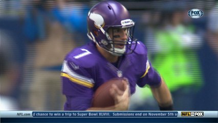 Ponder scrambles for 16 yards