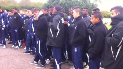 L'hommage des jeunes de l'AJA aux morts