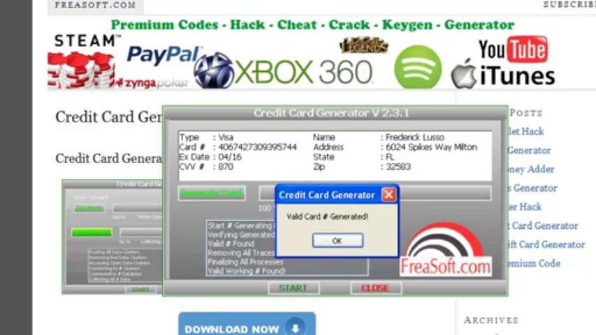 Credit Card Keygen