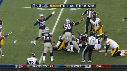 Roethlisberger's fumble recovered by Vellano